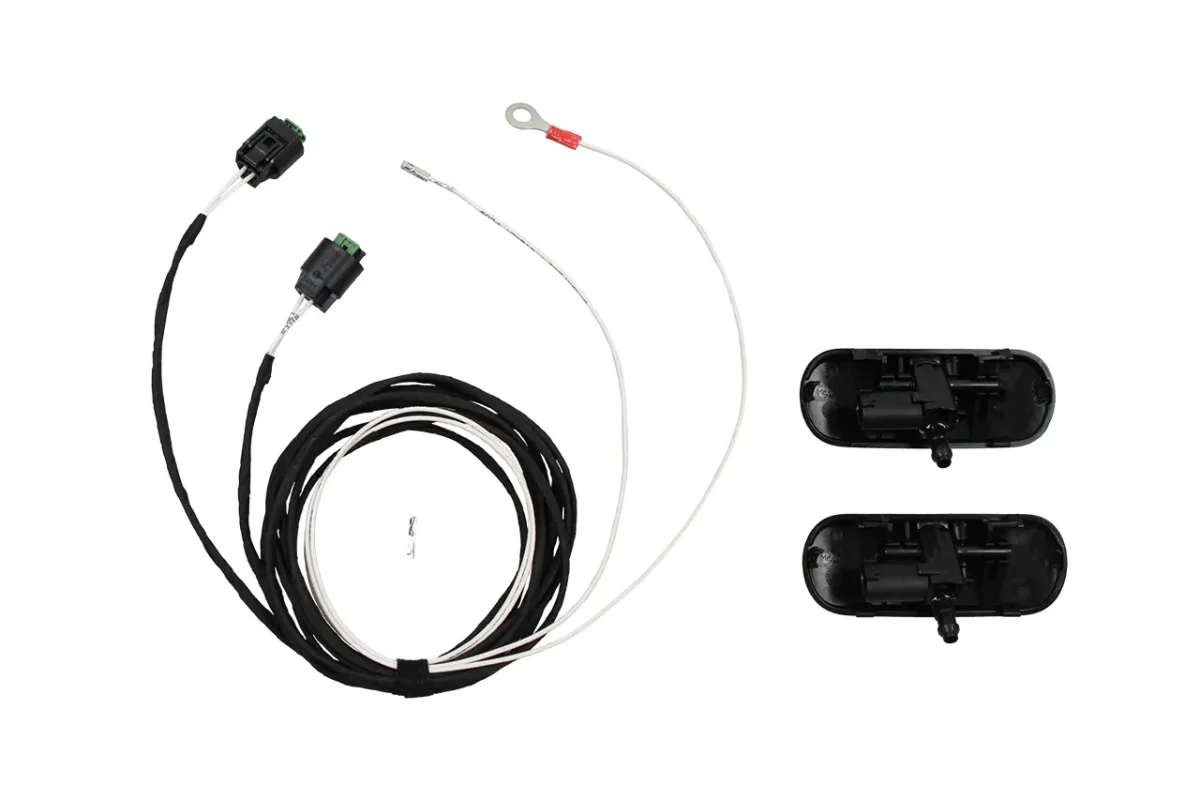Komplettset beheizbare Scheibenwaschdüsen für VW Amarok 2H, S6, Caddy SA, SB – Bild 1