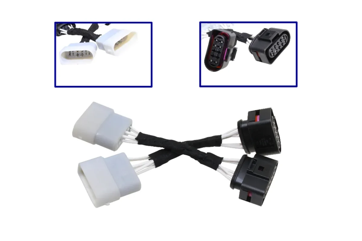 Adapter Halogen auf Halogen 12polig < - > 10 polig Plug & Play für Audi TT 8N – Bild 1