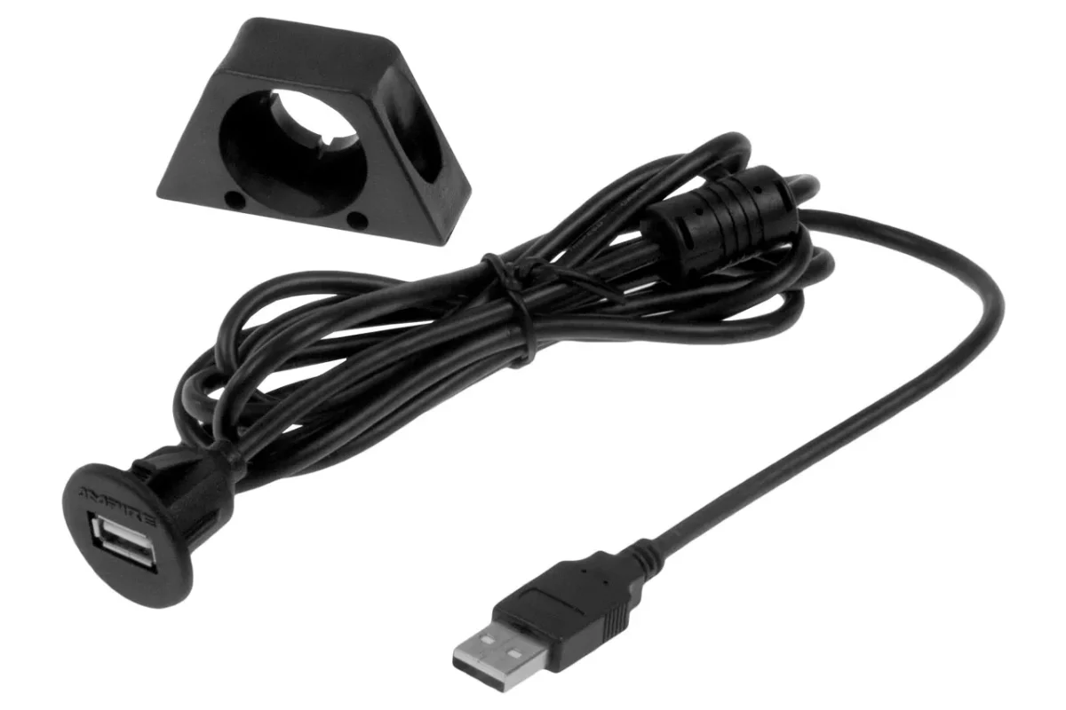 USB-Einbaubuchse mit Kabel – Bild 1
